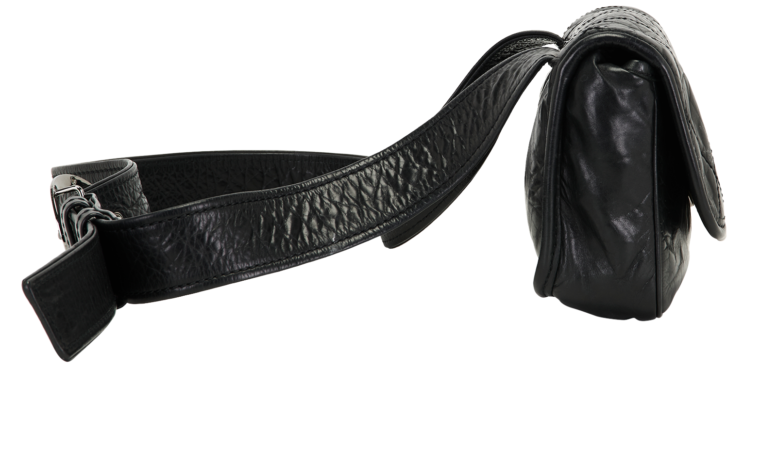 Vintage Logo Messenger Bag, &pound;895, Handbags, Black, Leather, Side view